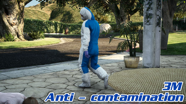 Disposable Forensic Suit with Mask and Gloves